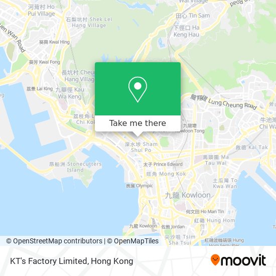 KT's Factory Limited map