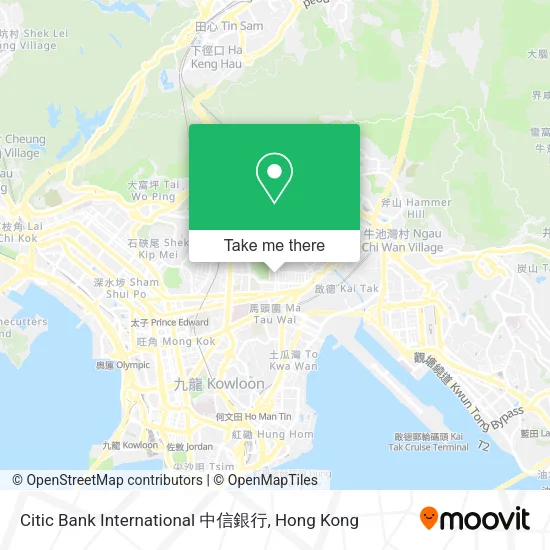 Citic Bank International 中信銀行地圖