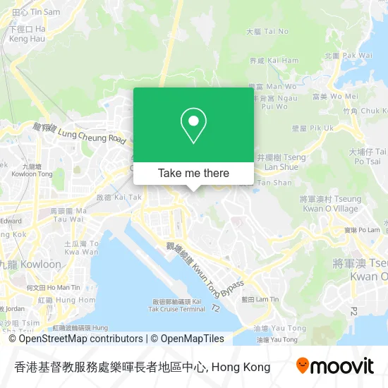 香港基督教服務處樂暉長者地區中心地圖