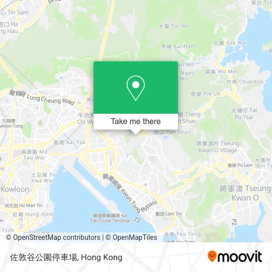 佐敦谷公園停車場地圖