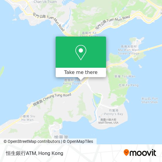 恒生銀行ATM map