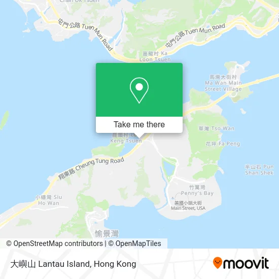大嶼山 Lantau Island map