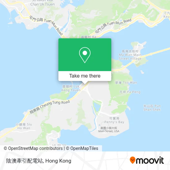 陰澳牽引配電站 map