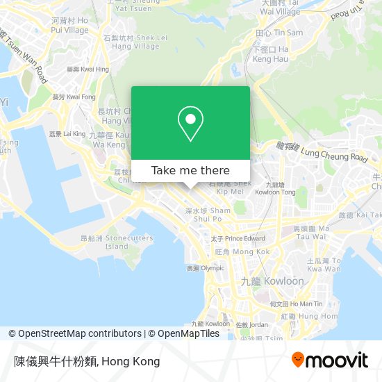 陳儀興牛什粉麵地圖
