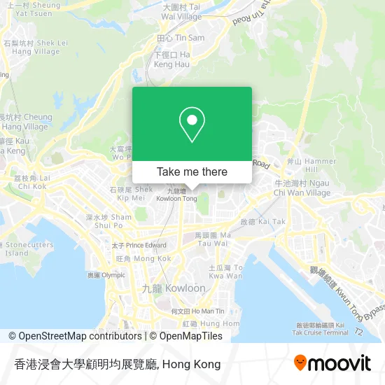 香港浸會大學顧明均展覽廳 map