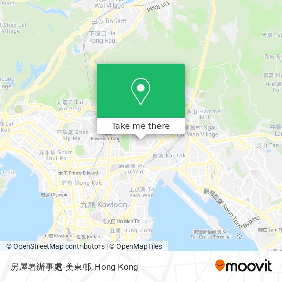 房屋署辦事處-美東邨 map