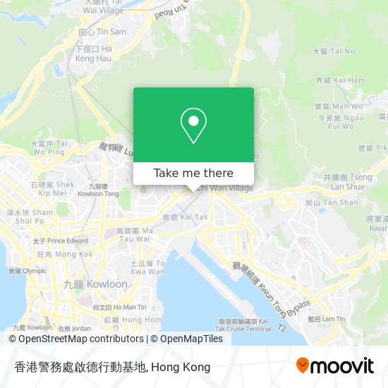 香港警務處啟德行動基地 map