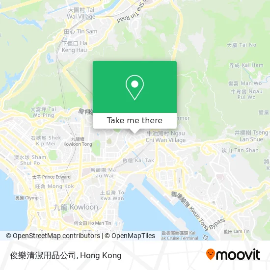 俊樂清潔用品公司地圖