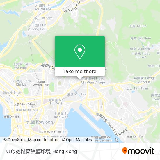 東啟德體育館壁球場 map