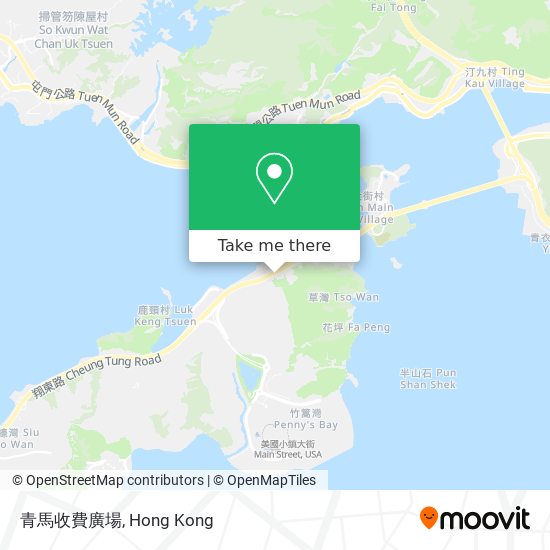 青馬收費廣場地圖