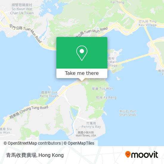 青馬收費廣場 map