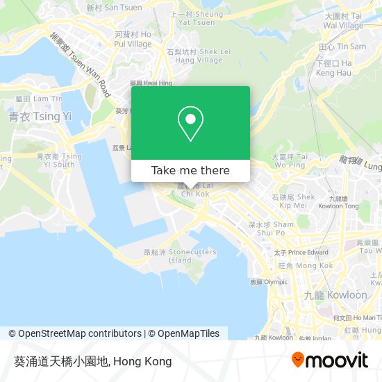 葵涌道天橋小園地 map