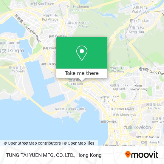 TUNG TAI YUEN MFG. CO. LTD. map