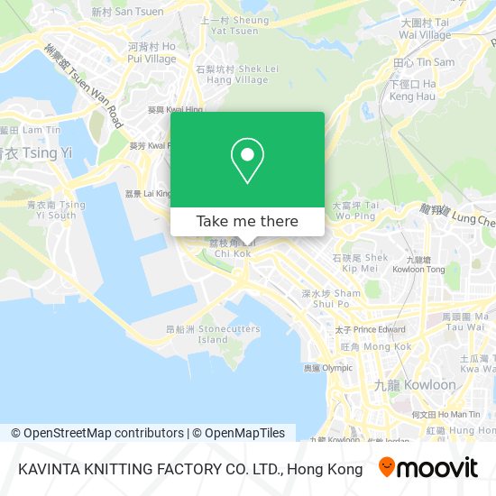 KAVINTA KNITTING FACTORY CO. LTD. map