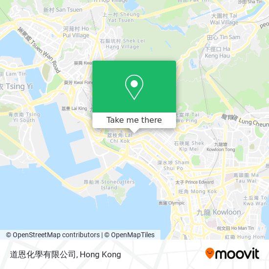 道恩化學有限公司 map