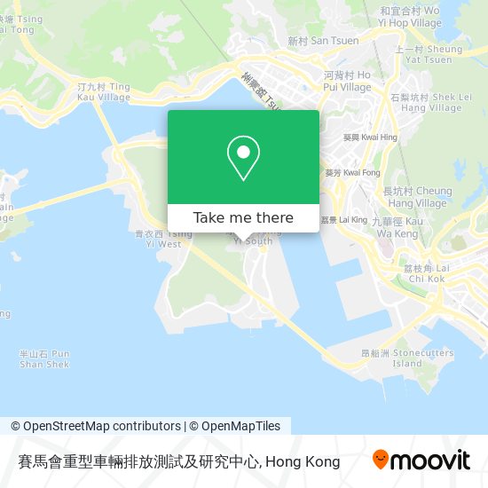 賽馬會重型車輛排放測試及研究中心 map