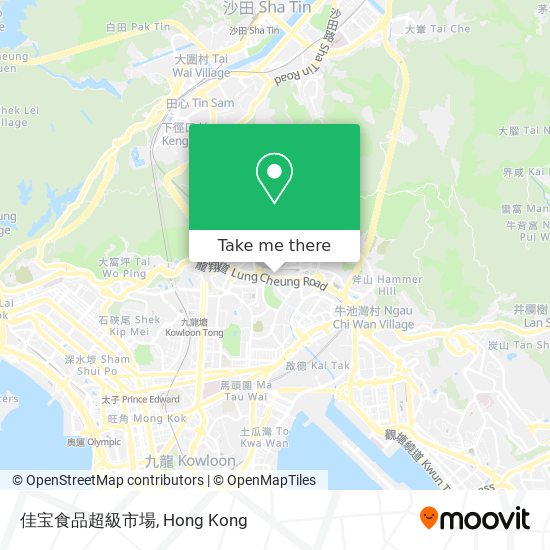 佳宝食品超級市場 map