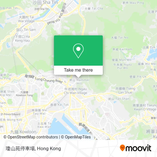 瓊山苑停車場 map