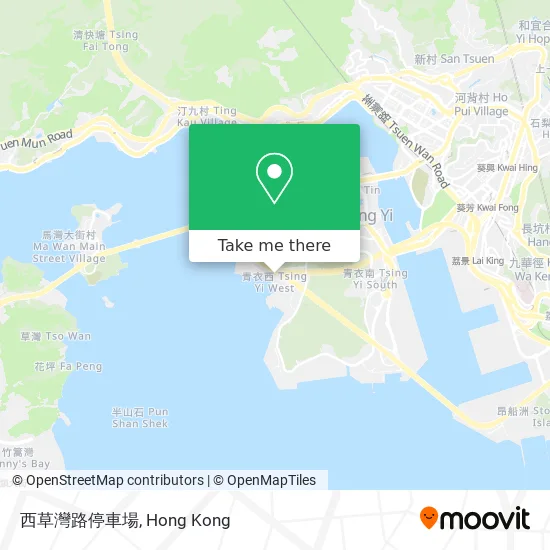 西草灣路停車場 map