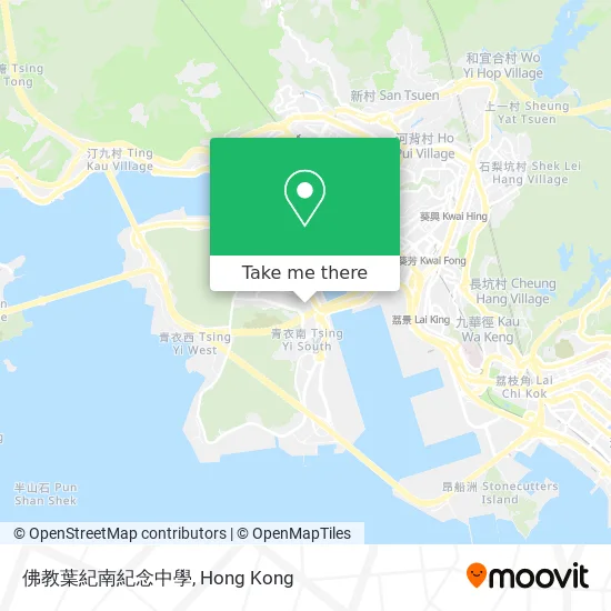佛教葉紀南紀念中學地圖