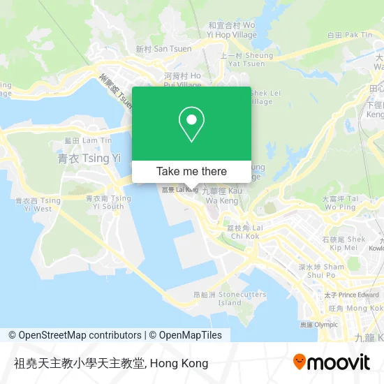 祖堯天主教小學天主教堂地圖