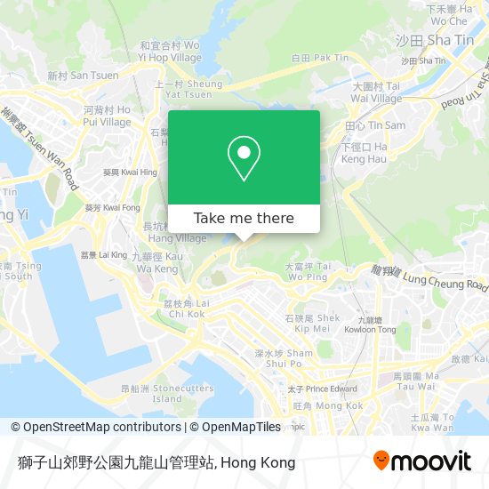 獅子山郊野公園九龍山管理站 map