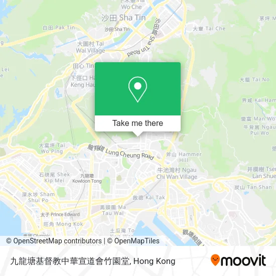 九龍塘基督教中華宣道會竹園堂地圖