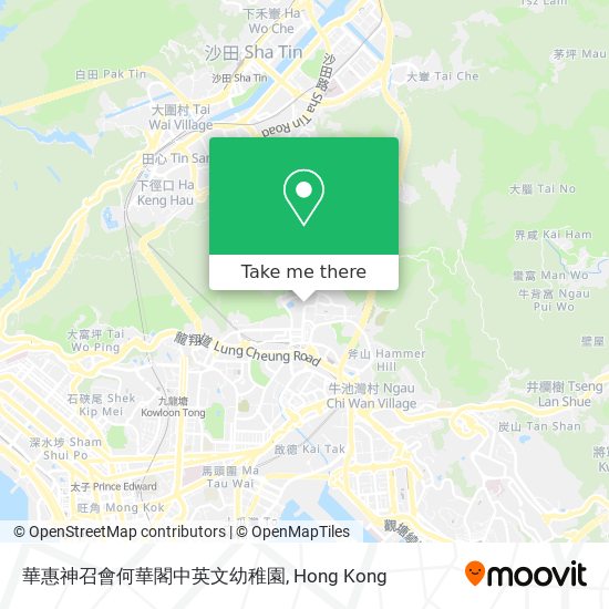 華惠神召會何華閣中英文幼稚園地圖