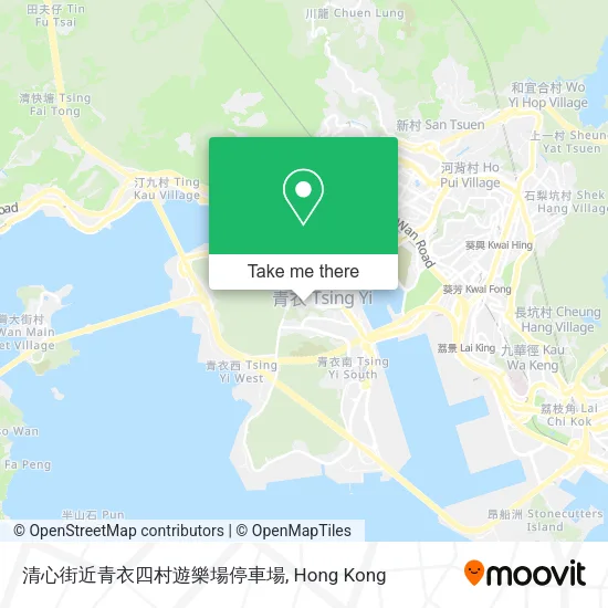 清心街近青衣四村遊樂場停車場地圖