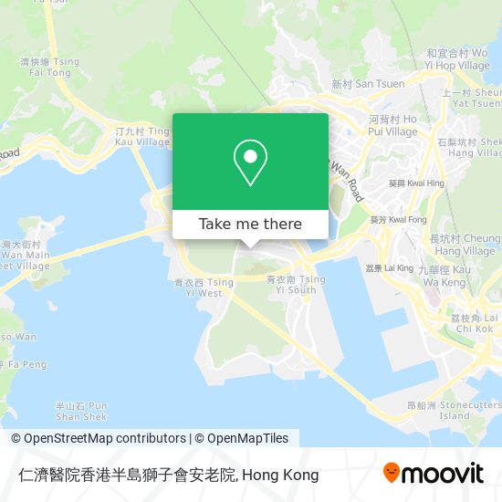 仁濟醫院香港半島獅子會安老院 map