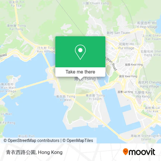 青衣西路公園地圖