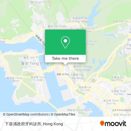 下葵涌政府牙科診所地圖