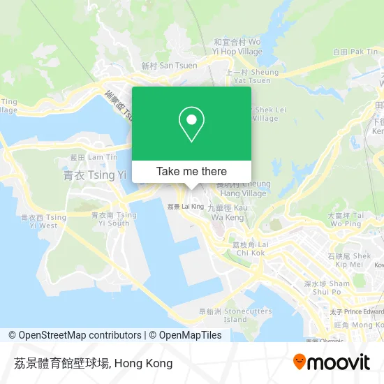 荔景體育館壁球場 map