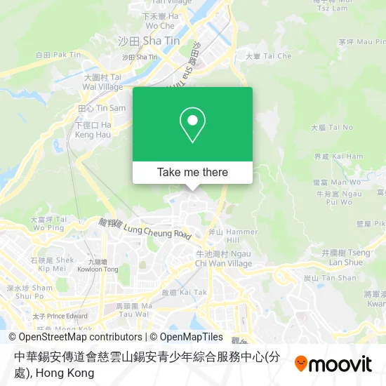 中華錫安傳道會慈雲山錫安青少年綜合服務中心(分處)地圖
