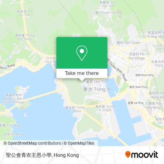 聖公會青衣主恩小學地圖