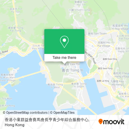 香港小童群益會賽馬會長亨青少年綜合服務中心地圖