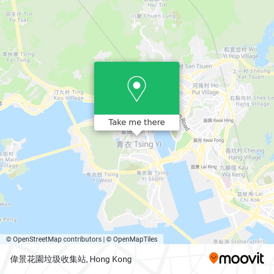 偉景花園垃圾收集站地圖