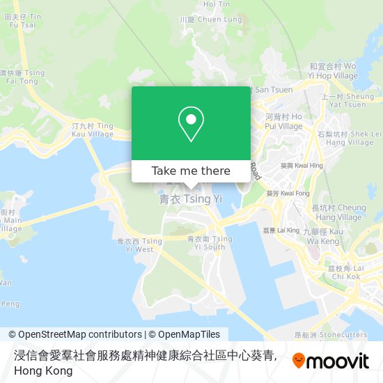 浸信會愛羣社會服務處精神健康綜合社區中心葵青 map