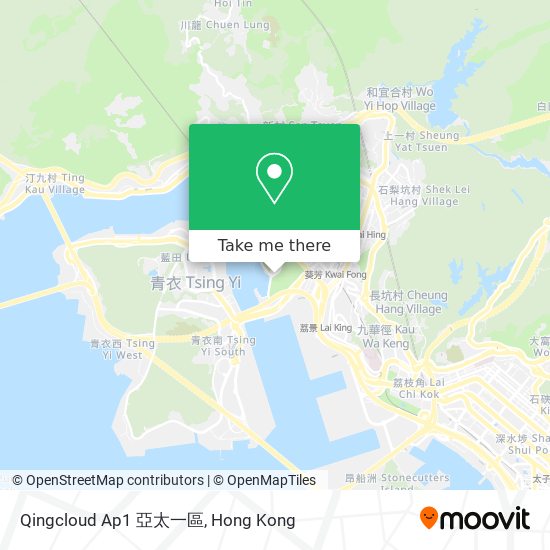 Qingcloud Ap1 亞太一區 map