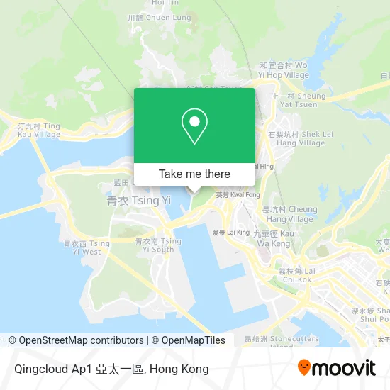 Qingcloud Ap1 亞太一區地圖