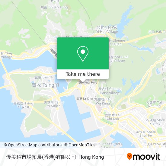 優美科市場拓展(香港)有限公司地圖