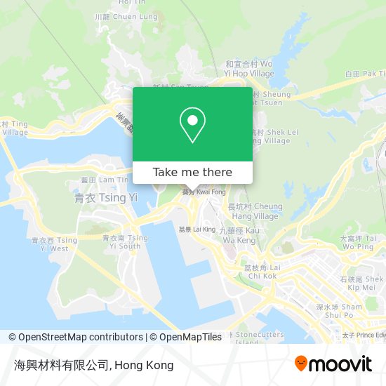 海興材料有限公司 map