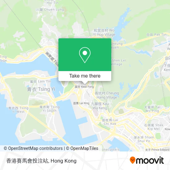 香港賽馬會投注站地圖