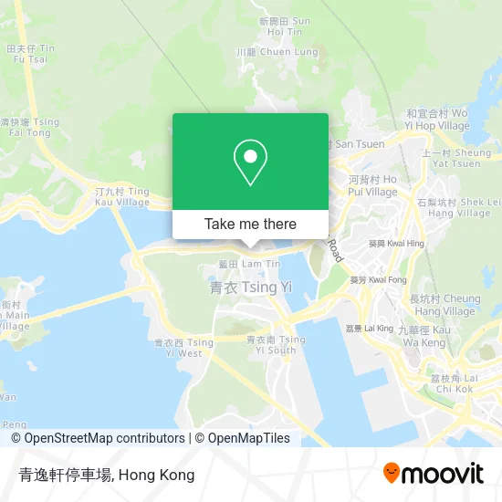 青逸軒停車場 map