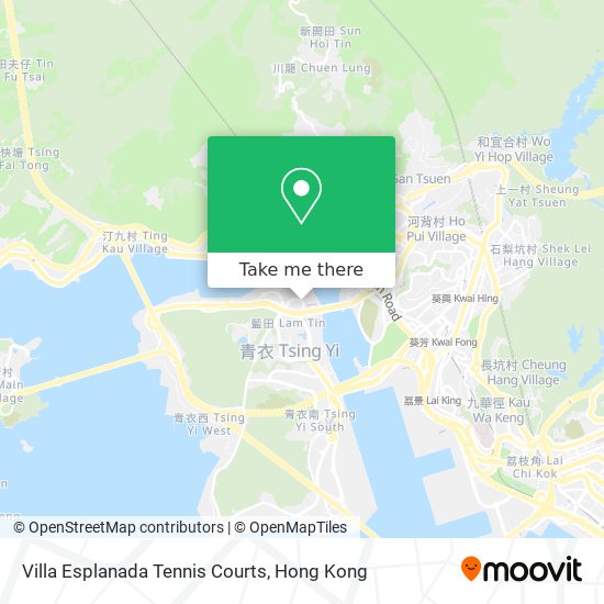Villa Esplanada Tennis Courts map