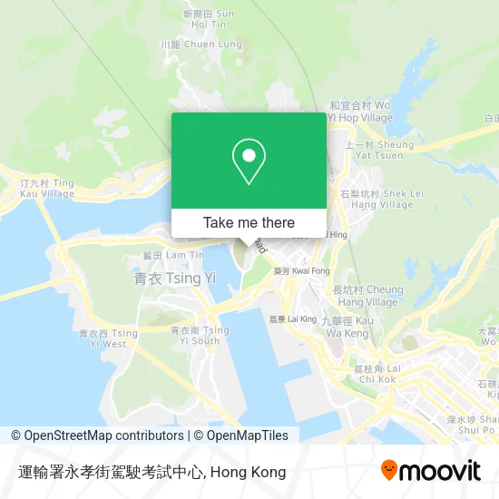 運輸署永孝街駕駛考試中心地圖