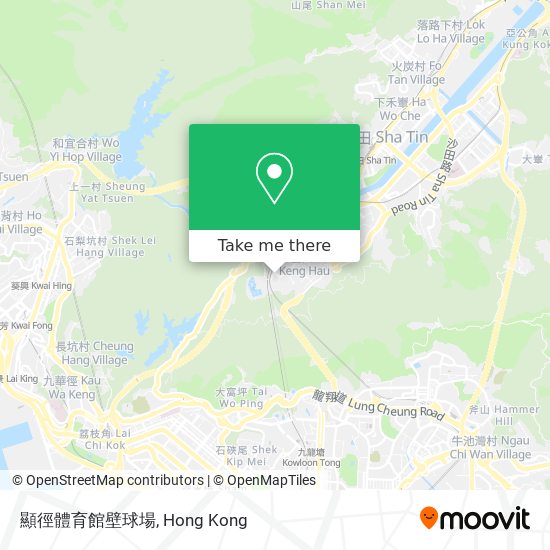 顯徑體育館壁球場 map