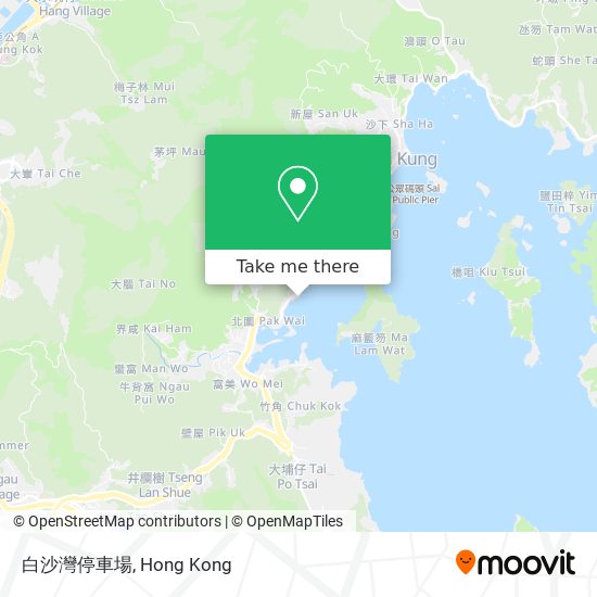 白沙灣停車場 map