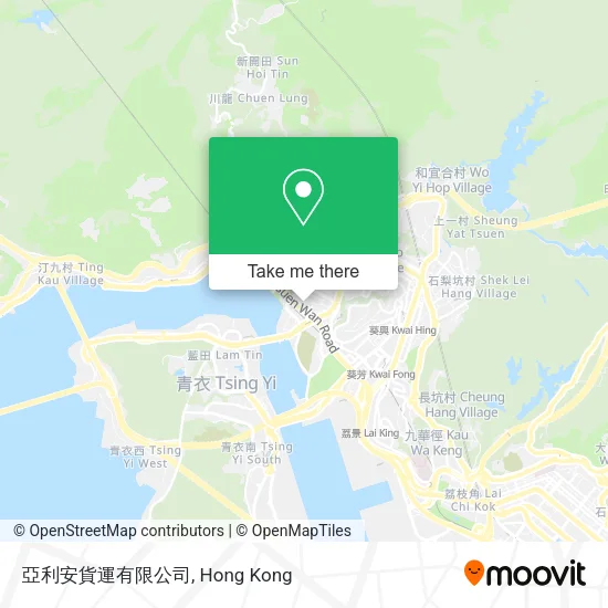 亞利安貨運有限公司地圖
