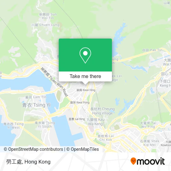 勞工處 map